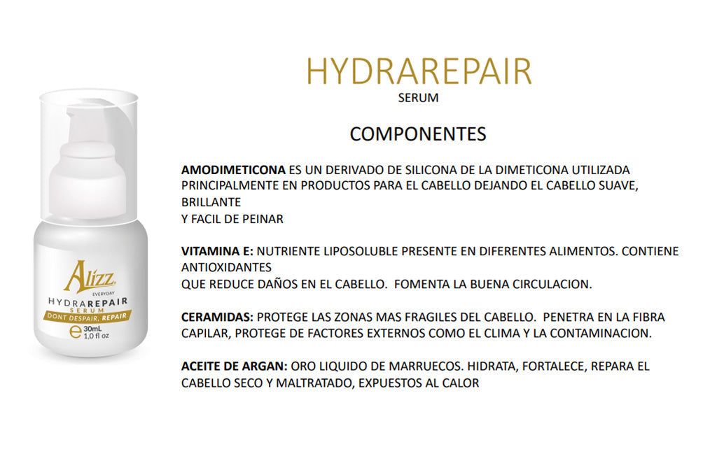 Suero Capilar Hidra reparador Alizz