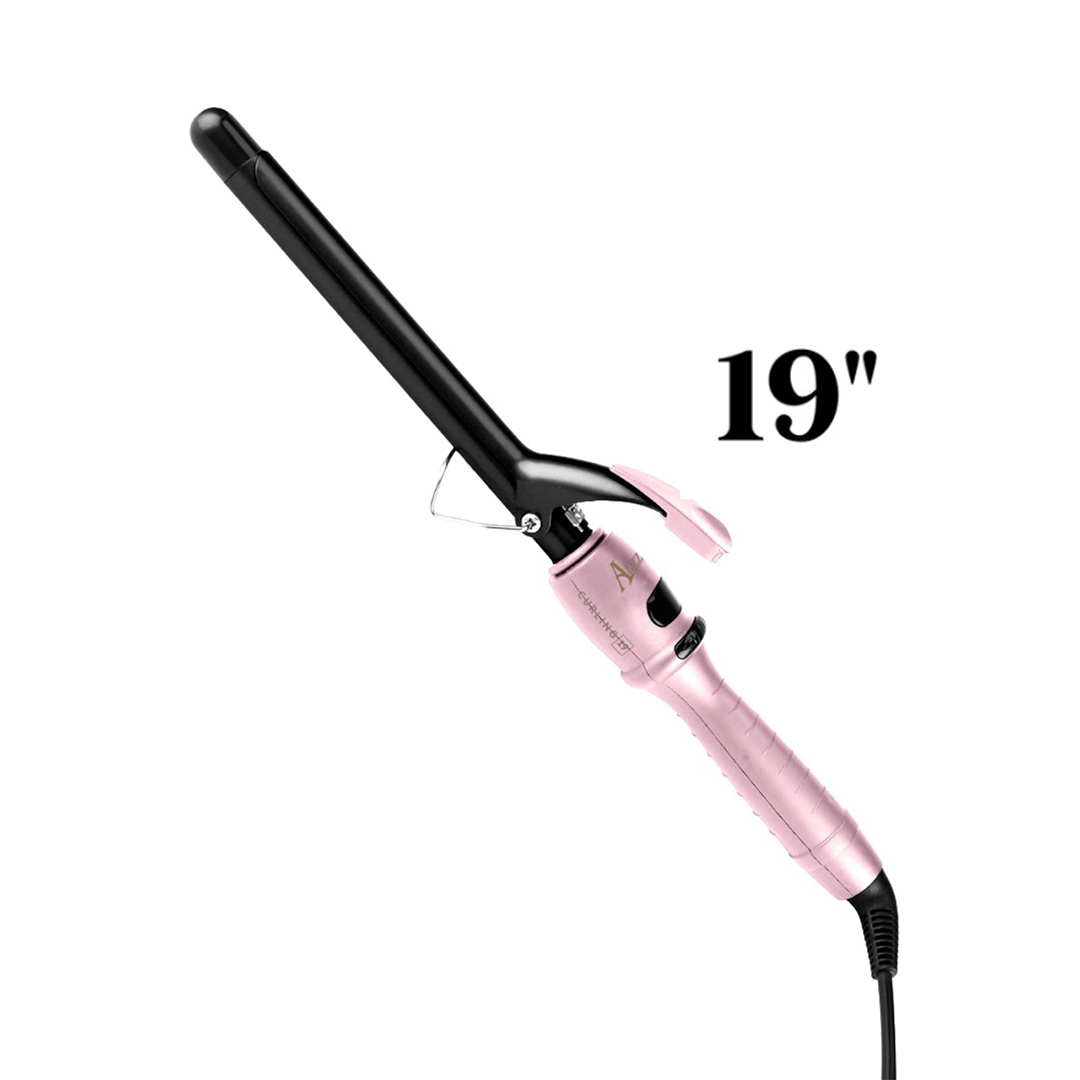 PINZA ALIZZ CURLING CON TENAZA 19 ROSA