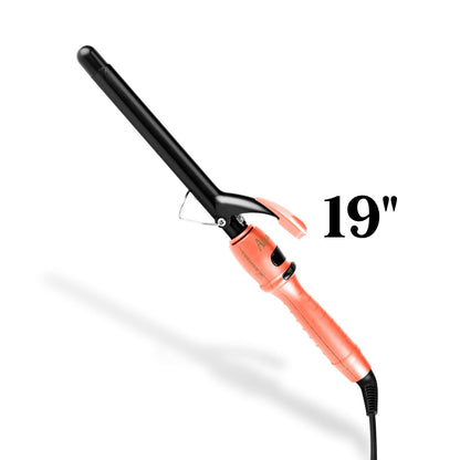 PINZA ALIZZ CURLING CON TENAZA 19 NARANJADA